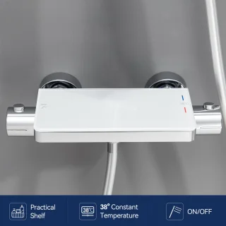 Lonheo Max Doucheset Thermostatisch Chroom