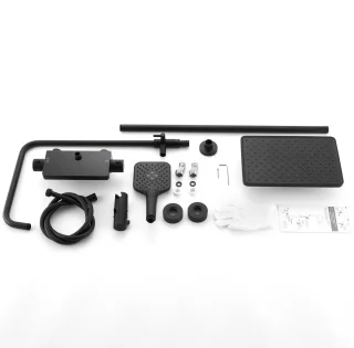 Lonheo Max Regendouche met Thermostaatkraan Zwart