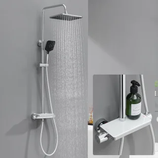 Lonheo Max Regendouche Thermostaatkraan Chroom