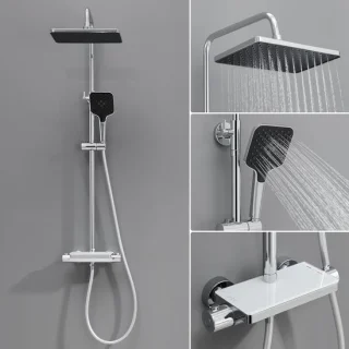 Lonheo Max Regendouche Thermostaatkraan Chroom