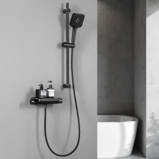 Lonheo Max Thermostaat Doucheset Zwart