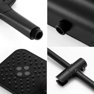 Lonheo Max Thermostaat Doucheset Zwart