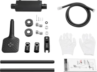 Lonheo Max Thermostaat Doucheset Zwart