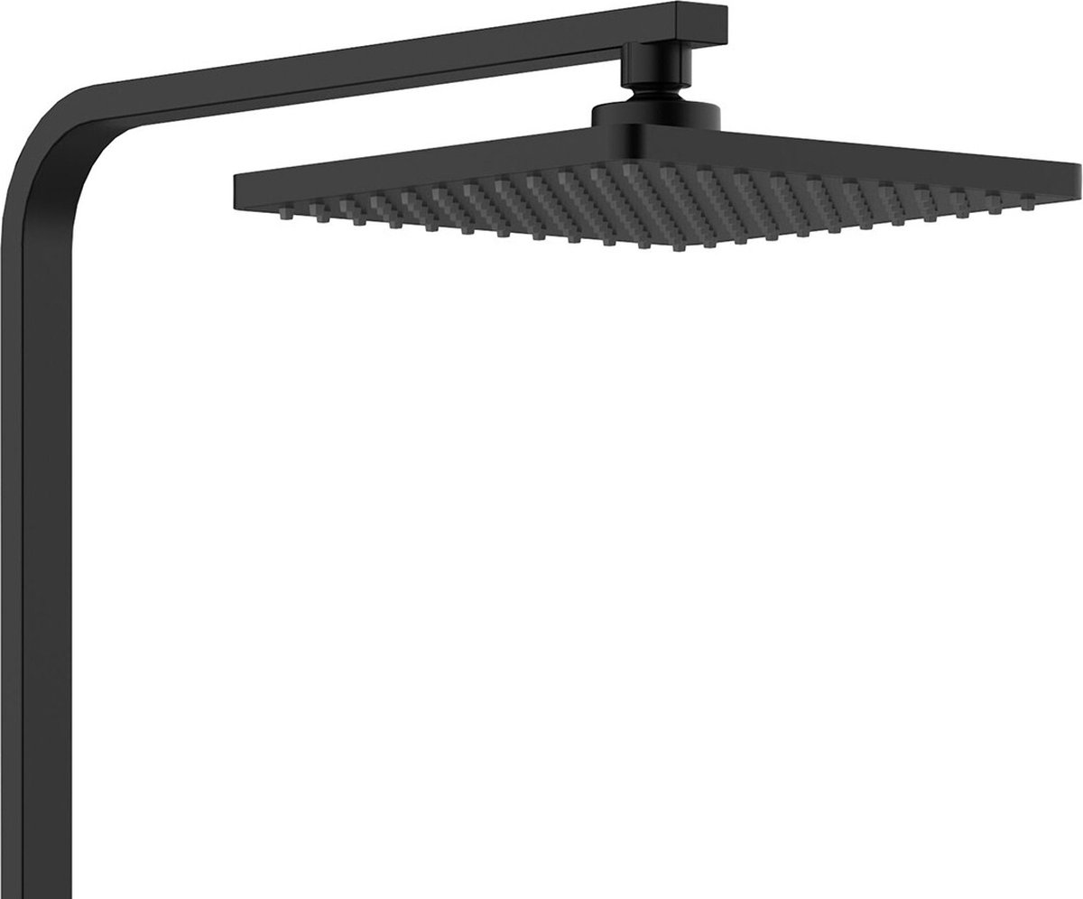 Lonis Rimbo Thermostatische Regendoucheset 22cm Mat Zwart