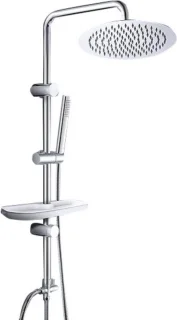 Luxe Regendouchekop RVS 360° Zilver zonder Kraan