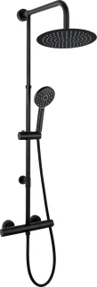 Luzzo Regendouche Thermostaat 25cm Zwart