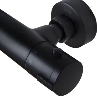 Luzzo Regendouche Thermostaat 25cm Zwart