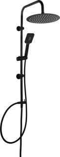 Luzzo Square Douchekolom 25 cm Regendouche Zwart