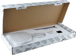 Luzzo Square Douchekolom 25 cm Regendouche Zwart