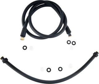 Luzzo Square Douchekolom 25 cm Regendouche Zwart
