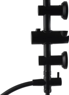 Luzzo Square Douchekolom 25 cm Regendouche Zwart