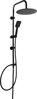 Luzzo Square Douchekolom 25 cm Regendouche Zwart