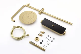 Luzzo Varese Regendouche Thermostaat Brushed Brass