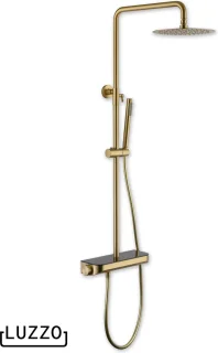 Luzzo Varese Regendouche Thermostaat Brushed Brass