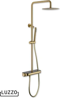 Luzzo Varese Regendouche Thermostaat Brushed Brass