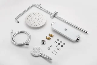 Luzzo Varese Regendouche Thermostaat Chroom Wit