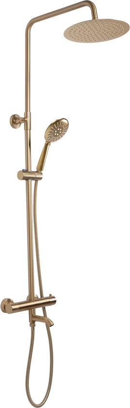 MANDEE.NL Langa Opbouw Regendoucheset Goud 25x25 cm