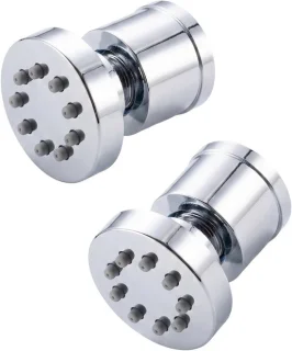 Massage jets douchesproeiers 4 x 37 cm chroom
