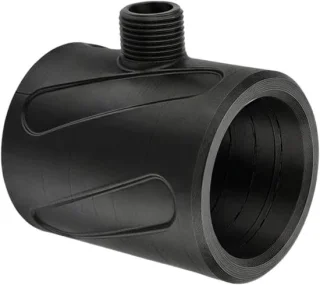 Massagedouchekop zwart 7x7 cm
