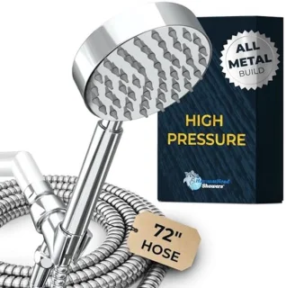 Massief Metalen Handdoucheset