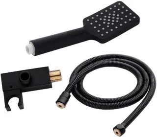 Matrix handdouche zwart messing matzwart