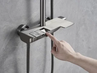 Mawialux Alter Thermostatische Regendoucheset Gunmetal Grey