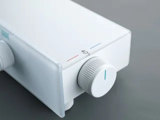 Mawialux Cyber Thermostatische Regendoucheset Mat Wit Opbouw