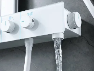 Mawialux Cyber Thermostatische Regendoucheset Mat Wit Opbouw