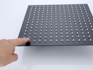 Mawialux Cynthia Thermostatische Regendoucheset Mat Zwart Vierkant