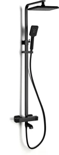 Mawialux Danto Mat Zwart Thermostatische Regendoucheset Vierkant Opbouw