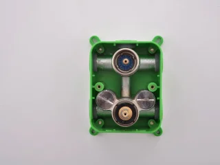 Mawialux Degu RVS thermostatische regendoucheset vierkant
