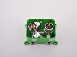 Mawialux Degu RVS thermostatische regendoucheset vierkant
