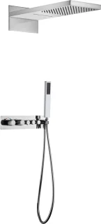 Mawialux Dex thermostatische inbouw regendoucheset chroom