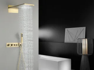 Mawialux Dex thermostatische inbouw regendoucheset goud