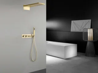 Mawialux Dex thermostatische inbouw regendoucheset goud