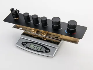 Mawialux Dex thermostatische regendoucheset inbouw mat zwart