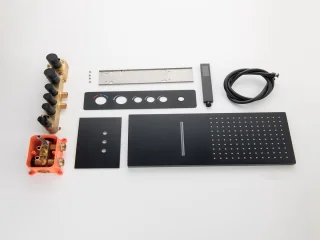 Mawialux Dex thermostatische regendoucheset inbouw mat zwart
