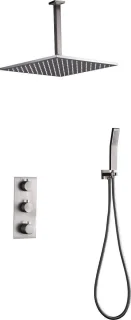 Mawialux Hake RVS Thermostatische Regendoucheset Inbouw Vierkant