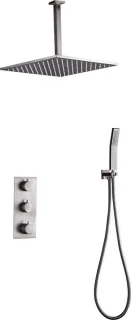 Mawialux Hake RVS Thermostatische Regendoucheset Inbouw Vierkant