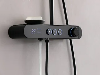 Mawialux Ledava Thermostatische Regendouche Set Vierkant Mat Zwart