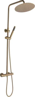 Mawialux Olga thermostatische regendoucheset opbouw goud geborsteld