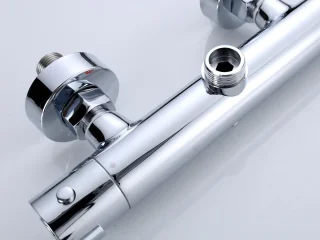 Mawialux Olga thermostatische regendoucheset rond chroom opbouw