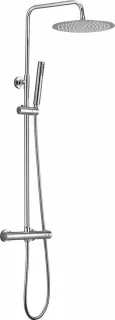 Mawialux Olga thermostatische regendoucheset rond chroom opbouw