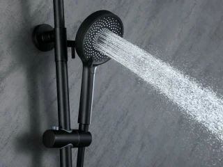 Mawialux Opbouw Regendoucheset Thermostaat Vierkant Mat Zwart