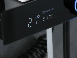 Mawialux Opbouw Regendoucheset Thermostaat Vierkant Mat Zwart