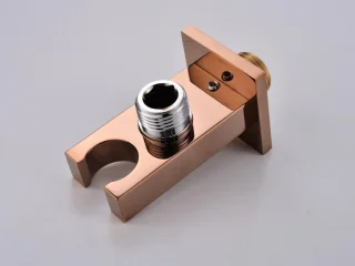 Mawialux Pointer Rose Goud thermostatische inbouw regendoucheset vierkant