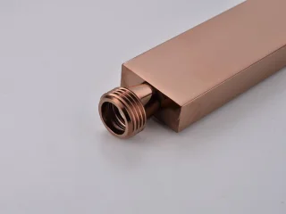 Mawialux Pointer Rose Goud thermostatische inbouw regendoucheset vierkant