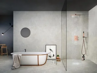 Mawialux Pointer Rose Goud thermostatische inbouw regendoucheset vierkant