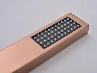 Mawialux Pointer Rose Goud thermostatische inbouw regendoucheset vierkant