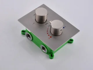 Mawialux Pointer RVS thermostatische inbouw regendoucheset vierkant